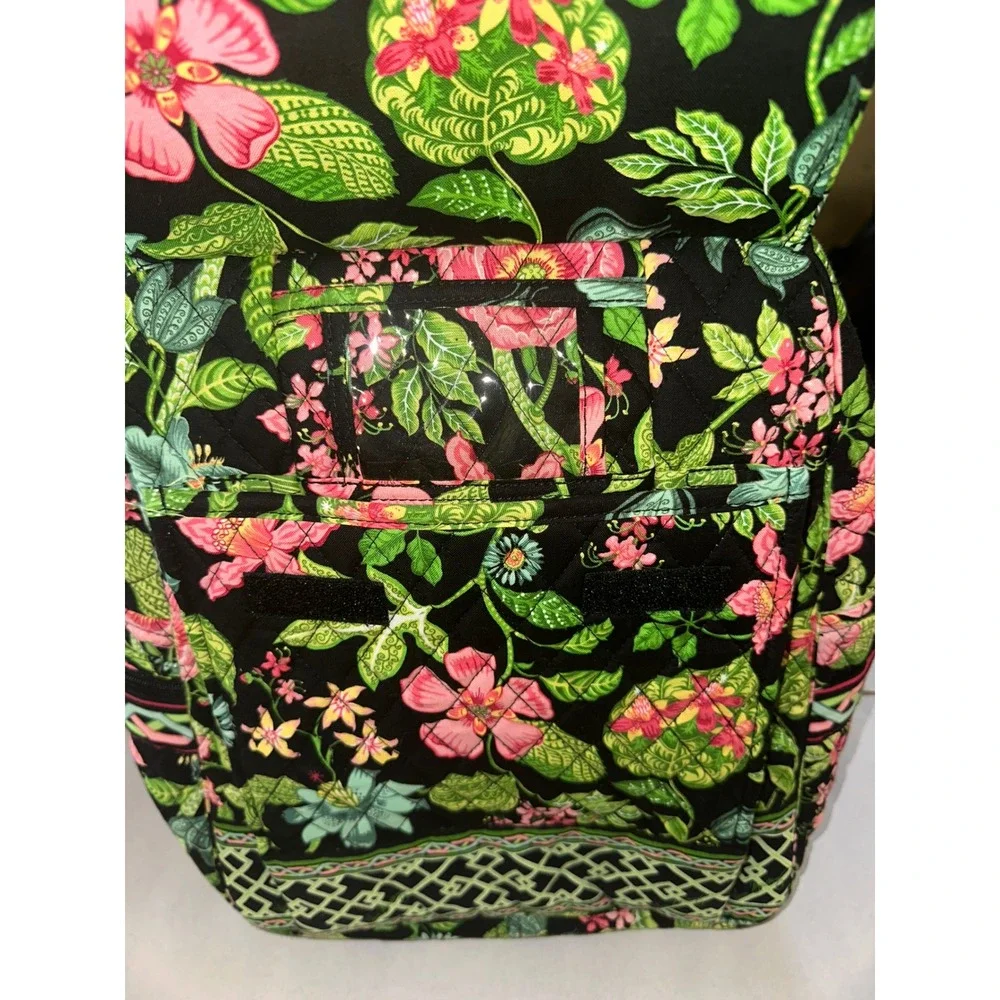 Vera Bradley Night and Day Floral Quilted Backpack and Cosmetic Pouch Set